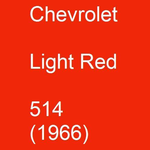 Chevrolet, Light Red, 514 (1966).